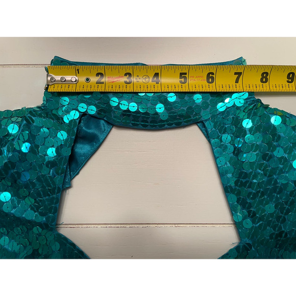 NITELINE BY DELLA ROUFOGALI, SIZE 10, EMERALD SEQUENCE DRESS - Picture 4 of 8